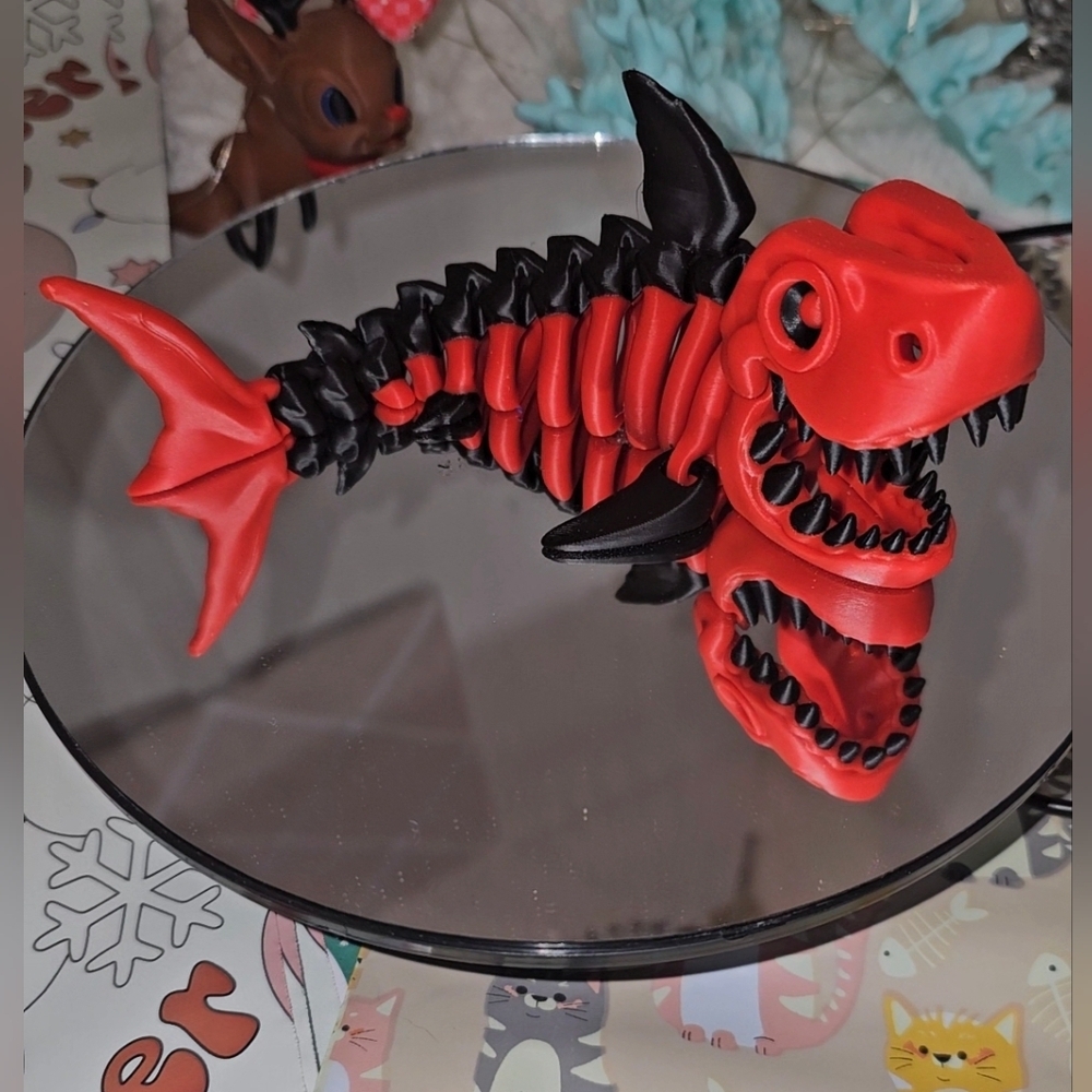 One 3d printed shark